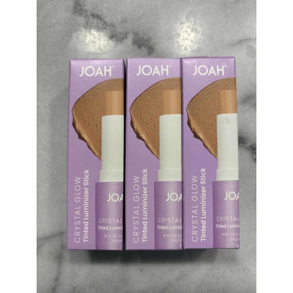 Joah Crystal Glow Tinted Luminizer Stick FC050 Fair to Light with Cool Lot of 3